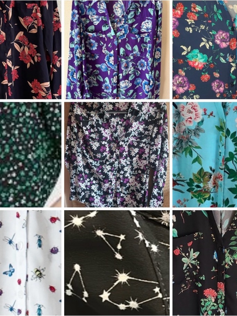ISO express portofino prints blouse